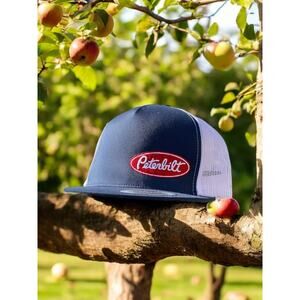 Peterbilt Men's Trucker Hat | Navy Snapback | American Truck Motor Company Logo